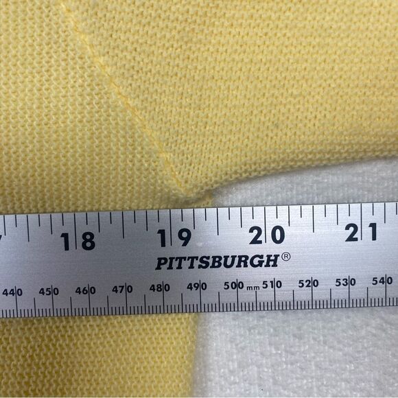 Royale-Air Vintage Yellow Cardigan Sweater Size Medium - Picture 10 of 12